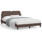 vidaXL Bett mit Matratze Braun 120x200 cm Kunstleder vidaXL Bett mit Matratze Braun 120x200 cm Kunstleder