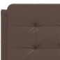 vidaXL Bett mit Matratze Braun 120x200 cm Kunstleder vidaXL Bett mit Matratze Braun 120x200 cm Kunstleder