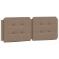 vidaXL Bett mit Matratze Cappuccino-Braun 140x190 cm Kunstleder vidaXL Bett mit Matratze Cappuccino-Braun 140x190 cm Kunstleder