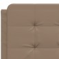 vidaXL Bett mit Matratze Cappuccino-Braun 140x190 cm Kunstleder vidaXL Bett mit Matratze Cappuccino-Braun 140x190 cm Kunstleder