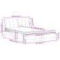 vidaXL Bett mit Matratze Cappuccino-Braun 140x190 cm Kunstleder vidaXL Bett mit Matratze Cappuccino-Braun 140x190 cm Kunstleder