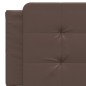 vidaXL Bett mit Matratze Braun 160x200 cm Kunstleder vidaXL Bett mit Matratze Braun 160x200 cm Kunstleder