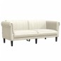 vidaXL 2-tlg. Sofagarnitur Creme Samt vidaXL 2-tlg. Sofagarnitur Creme Samt