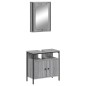 vidaXL 2-tlg. Badmöbel-Set Grau Sonoma Holzwerkstoff vidaXL 2-tlg. Badmöbel-Set Grau Sonoma Holzwerkstoff