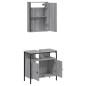 vidaXL 2-tlg. Badmöbel-Set Grau Sonoma Holzwerkstoff vidaXL 2-tlg. Badmöbel-Set Grau Sonoma Holzwerkstoff