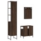 vidaXL 3-tlg. Badmöbel-Set Braun Eichen-Optik Holzwerkstoff vidaXL 3-tlg. Badmöbel-Set Braun Eichen-Optik Holzwerkstoff