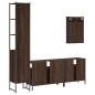 vidaXL 4-tlg. Badmöbel-Set Braun Eichen-Optik Holzwerkstoff vidaXL 4-tlg. Badmöbel-Set Braun Eichen-Optik Holzwerkstoff