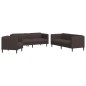 vidaXL 3-tlg. Sofagarnitur Dunkelbraun Stoff vidaXL 3-tlg. Sofagarnitur Dunkelbraun Stoff