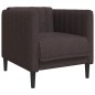 vidaXL 3-tlg. Sofagarnitur Dunkelbraun Stoff vidaXL 3-tlg. Sofagarnitur Dunkelbraun Stoff
