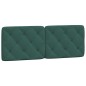 vidaXL Bett mit Matratze Dunkelgrün 140x190 cm Samt vidaXL Bett mit Matratze Dunkelgrün 140x190 cm Samt