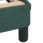 vidaXL Bett mit Matratze Dunkelgrün 140x190 cm Samt vidaXL Bett mit Matratze Dunkelgrün 140x190 cm Samt