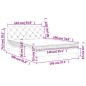 vidaXL Bett mit Matratze Dunkelgrün 140x190 cm Samt vidaXL Bett mit Matratze Dunkelgrün 140x190 cm Samt