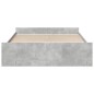 vidaXL Bettgestell mit Schubladen Betongrau 140x200 cm Holzwerkstoff vidaXL Bettgestell mit Schubladen Betongrau 140x200 cm Holzwerkstoff