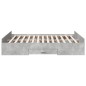 vidaXL Bettgestell mit Schubladen Betongrau 140x200 cm Holzwerkstoff vidaXL Bettgestell mit Schubladen Betongrau 140x200 cm Holzwerkstoff