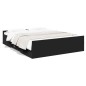 vidaXL Bettgestell mit Schubladen Schwarz 140x200 cm Holzwerkstoff vidaXL Bettgestell mit Schubladen Schwarz 140x200 cm Holzwerkstoff