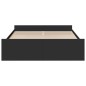 vidaXL Bettgestell mit Schubladen Schwarz 140x200 cm Holzwerkstoff vidaXL Bettgestell mit Schubladen Schwarz 140x200 cm Holzwerkstoff
