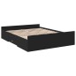 vidaXL Bettgestell mit Schubladen Schwarz 140x200 cm Holzwerkstoff vidaXL Bettgestell mit Schubladen Schwarz 140x200 cm Holzwerkstoff