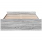 vidaXL Bettgestell mit Schubladen Grau Sonoma 120x200 cm Holzwerkstoff vidaXL Bettgestell mit Schubladen Grau Sonoma 120x200 cm Holzwerkstoff