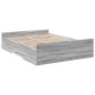 vidaXL Bettgestell mit Schubladen Grau Sonoma 120x200 cm Holzwerkstoff vidaXL Bettgestell mit Schubladen Grau Sonoma 120x200 cm Holzwerkstoff