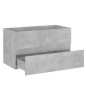 vidaXL Waschbeckenunterschrank Einbaubecken Betongrau Holzwerkstoff vidaXL Waschbeckenunterschrank Einbaubecken Betongrau Holzwerkstoff