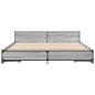 vidaXL Bettgestell mit Schubladen Grau Sonoma 200x200cm Holzwerkstoff vidaXL Bettgestell mit Schubladen Grau Sonoma 200x200cm Holzwerkstoff