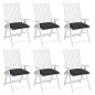 vidaXL Stuhlkissen 6 Stk. Schwarz 40x40x7 cm Oxford-Gewebe vidaXL Stuhlkissen 6 Stk. Schwarz 40x40x7 cm Oxford-Gewebe