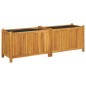 vidaXL Pflanzkübel mit Einlage 153x38,5x50 cm Massivholz Akazie vidaXL Pflanzkübel mit Einlage 153x38,5x50 cm Massivholz Akazie