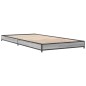 vidaXL Bettgestell Grau Sonoma 100x200 cm Holzwerkstoff und Metall vidaXL Bettgestell Grau Sonoma 100x200 cm Holzwerkstoff und Metall