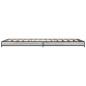 vidaXL Bettgestell Grau Sonoma 100x200 cm Holzwerkstoff und Metall vidaXL Bettgestell Grau Sonoma 100x200 cm Holzwerkstoff und Metall
