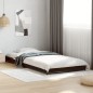 vidaXL Bettgestell Schwarz 90x200 cm Holzwerkstoff und Metall vidaXL Bettgestell Schwarz 90x200 cm Holzwerkstoff und Metall