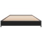 vidaXL Bettgestell Schwarz 90x200 cm Holzwerkstoff und Metall vidaXL Bettgestell Schwarz 90x200 cm Holzwerkstoff und Metall