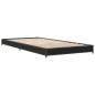 vidaXL Bettgestell Schwarz 90x200 cm Holzwerkstoff und Metall vidaXL Bettgestell Schwarz 90x200 cm Holzwerkstoff und Metall