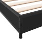 vidaXL Bettgestell Schwarz 90x200 cm Holzwerkstoff und Metall vidaXL Bettgestell Schwarz 90x200 cm Holzwerkstoff und Metall