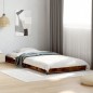vidaXL Bettgestell Räuchereiche 75x190 cm Holzwerkstoff und Metall vidaXL Bettgestell Räuchereiche 75x190 cm Holzwerkstoff und Metall