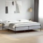 vidaXL Bettgestell Grau Sonoma 200x200 cm Holzwerkstoff und Metall vidaXL Bettgestell Grau Sonoma 200x200 cm Holzwerkstoff und Metall