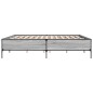 vidaXL Bettgestell Grau Sonoma 200x200 cm Holzwerkstoff und Metall vidaXL Bettgestell Grau Sonoma 200x200 cm Holzwerkstoff und Metall