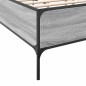 vidaXL Bettgestell Grau Sonoma 200x200 cm Holzwerkstoff und Metall vidaXL Bettgestell Grau Sonoma 200x200 cm Holzwerkstoff und Metall