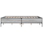 vidaXL Bettgestell Grau Sonoma 140x190 cm Holzwerkstoff und Metall vidaXL Bettgestell Grau Sonoma 140x190 cm Holzwerkstoff und Metall