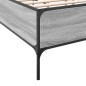 vidaXL Bettgestell Grau Sonoma 140x190 cm Holzwerkstoff und Metall vidaXL Bettgestell Grau Sonoma 140x190 cm Holzwerkstoff und Metall