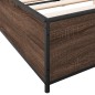 vidaXL Bettgestell Braun Eichen-Optik 140x200 cm Holzwerkstoff Metall vidaXL Bettgestell Braun Eichen-Optik 140x200 cm Holzwerkstoff Metall