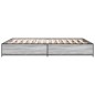 vidaXL Bettgestell Grau Sonoma 120x200 cm Holzwerkstoff und Metall vidaXL Bettgestell Grau Sonoma 120x200 cm Holzwerkstoff und Metall