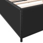 vidaXL Bettgestell Schwarz 140x190 cm Holzwerkstoff und Metall vidaXL Bettgestell Schwarz 140x190 cm Holzwerkstoff und Metall