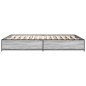 vidaXL Bettgestell Grau Sonoma 120x190 cm Holzwerkstoff und Metall vidaXL Bettgestell Grau Sonoma 120x190 cm Holzwerkstoff und Metall