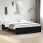 vidaXL Bettgestell Schwarz 200x200 cm Holzwerkstoff und Metall vidaXL Bettgestell Schwarz 200x200 cm Holzwerkstoff und Metall