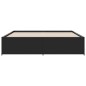 vidaXL Bettgestell Schwarz 200x200 cm Holzwerkstoff und Metall vidaXL Bettgestell Schwarz 200x200 cm Holzwerkstoff und Metall