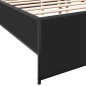 vidaXL Bettgestell Schwarz 200x200 cm Holzwerkstoff und Metall vidaXL Bettgestell Schwarz 200x200 cm Holzwerkstoff und Metall