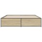 vidaXL Bettgestell Sonoma-Eiche 180x200 cm Holzwerkstoff und Metall vidaXL Bettgestell Sonoma-Eiche 180x200 cm Holzwerkstoff und Metall