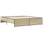 vidaXL Bettgestell Sonoma-Eiche 180x200 cm Holzwerkstoff und Metall vidaXL Bettgestell Sonoma-Eiche 180x200 cm Holzwerkstoff und Metall
