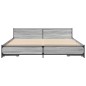 vidaXL Bettgestell mit Schubladen Grau Sonoma 180x200cm Holzwerkstoff vidaXL Bettgestell mit Schubladen Grau Sonoma 180x200cm Holzwerkstoff