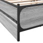 vidaXL Bettgestell mit Schubladen Grau Sonoma 180x200cm Holzwerkstoff vidaXL Bettgestell mit Schubladen Grau Sonoma 180x200cm Holzwerkstoff